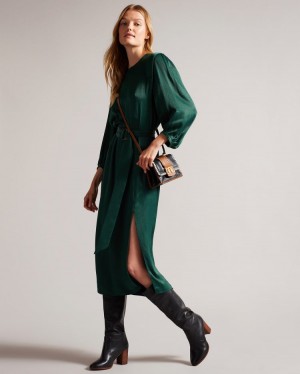 Ted Baker Womens Dress Green L Sale Ted Baker NZ